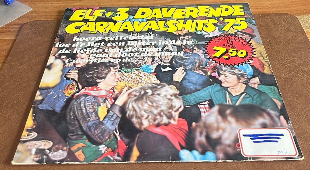 Elf + 3 Daverende Carnavalshits '75 - vinyl LP, CD & DVD, Vinyles | Néerlandophone, Enlèvement ou Envoi, Utilisé