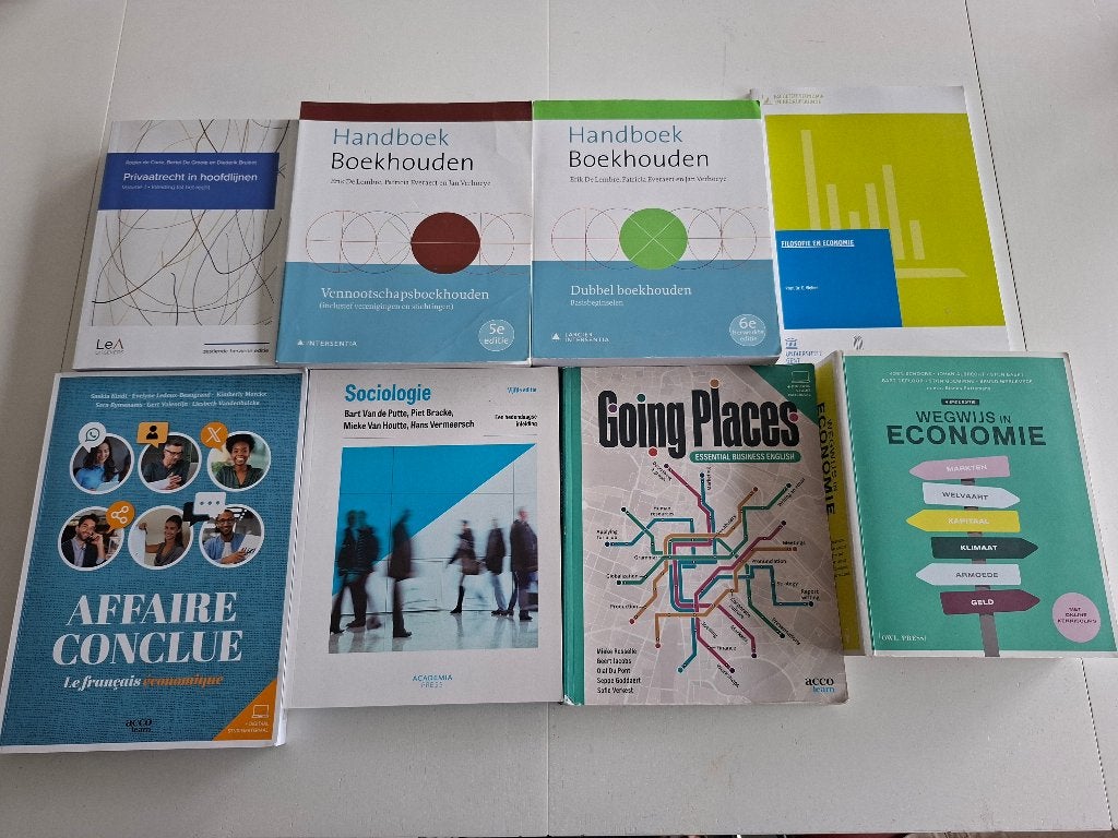 Studieboeken UGent  Economische Wetenschappen eerste jaar, Boeken, Ophalen of Verzenden, Zo goed als nieuw, Hoger Onderwijs