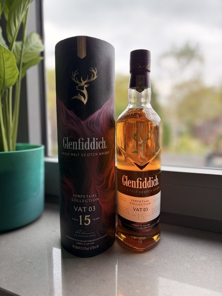 Glenfiddich 15 Years Perpetual Collection VAT 03 70cl 50,2%, Ophalen of Verzenden, Nieuw, Overige typen, Vol