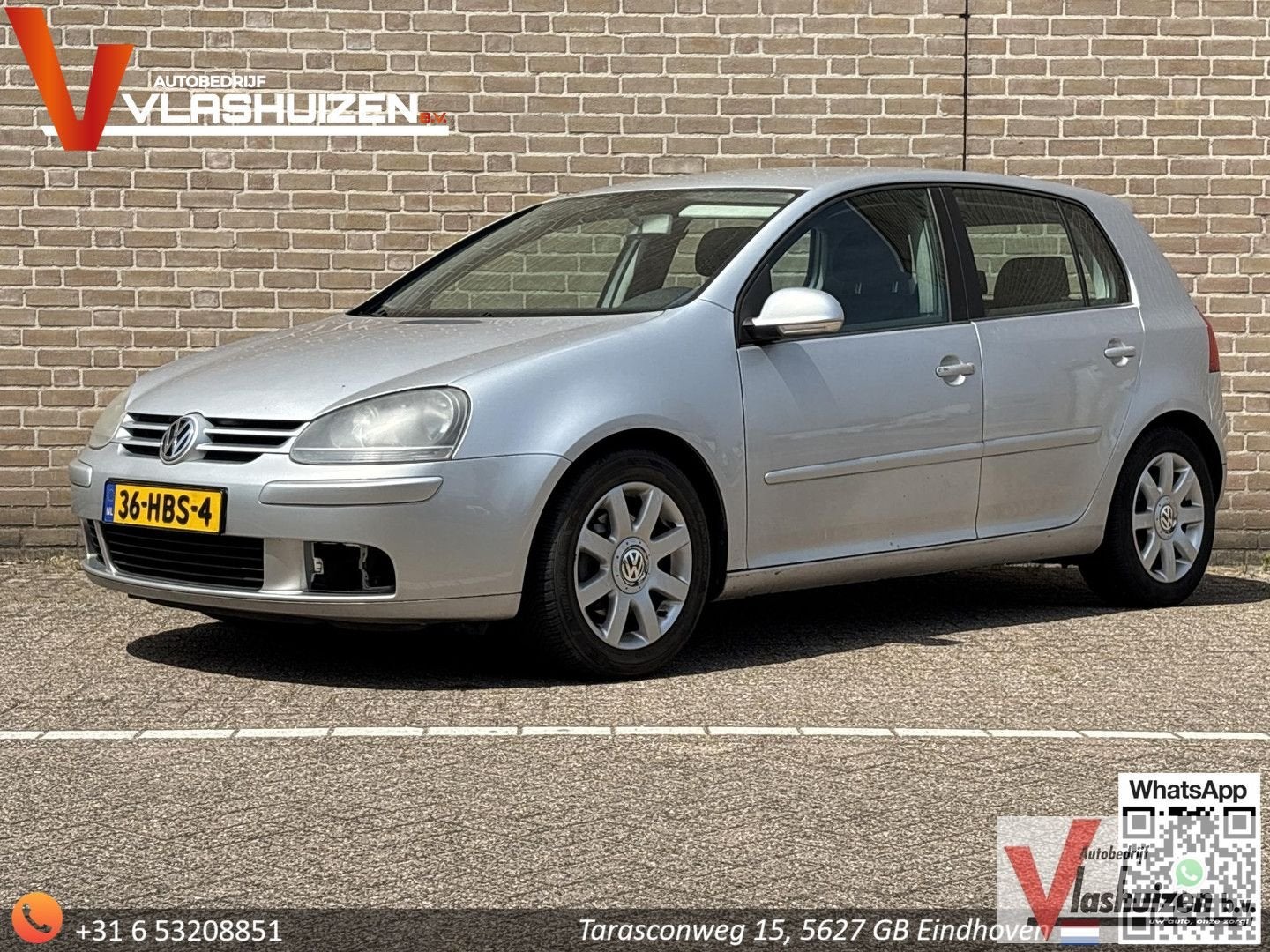 Volkswagen Golf 1.6 FSI Sportline | Climate |, Argent ou Gris, Entreprise, Boîte manuelle, Noir