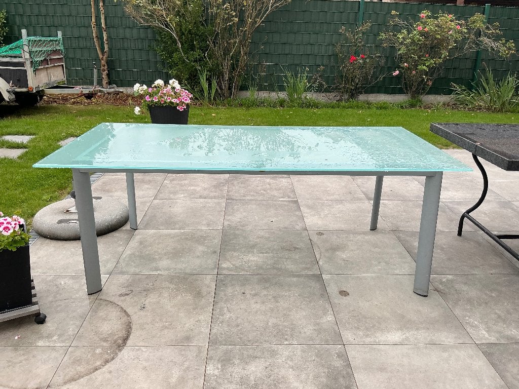 Tuintafel, Tuin en Terras, Ophalen, Gebruikt, Rechthoekig, Aluminium