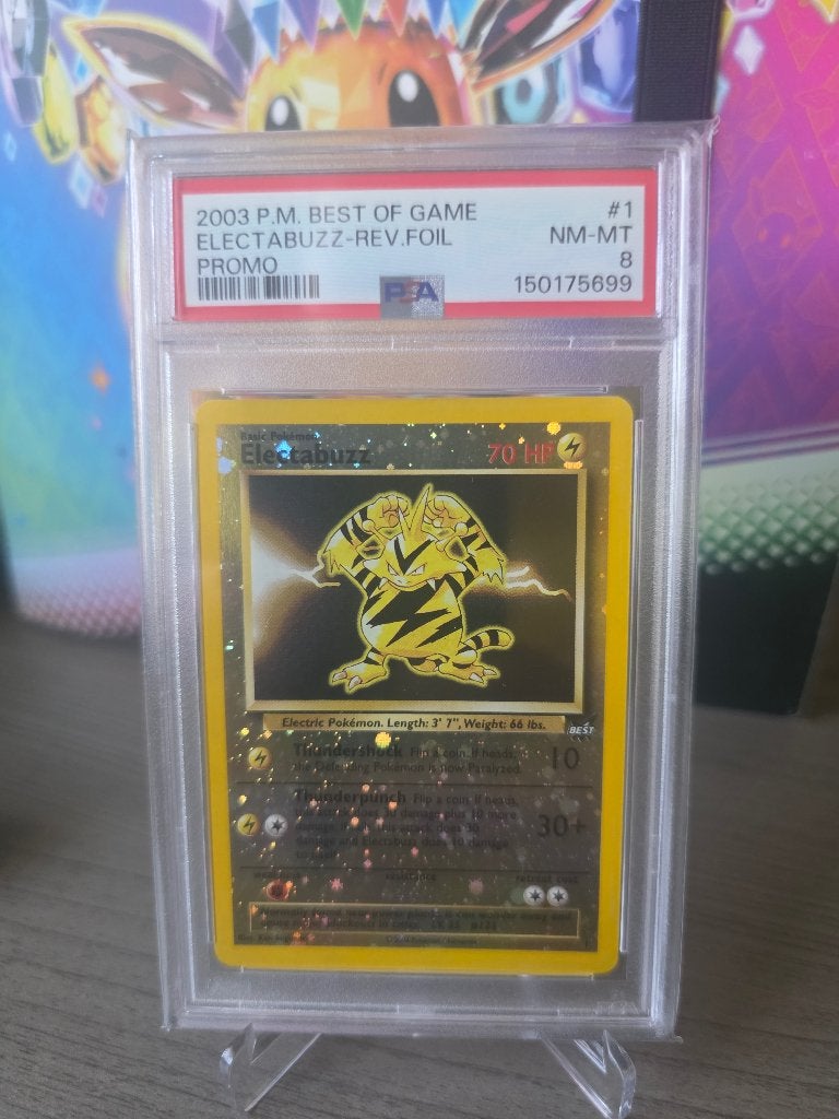Electabuzz Best of Game Promo PSA 8, Ophalen of Verzenden, Nieuw, Losse kaart