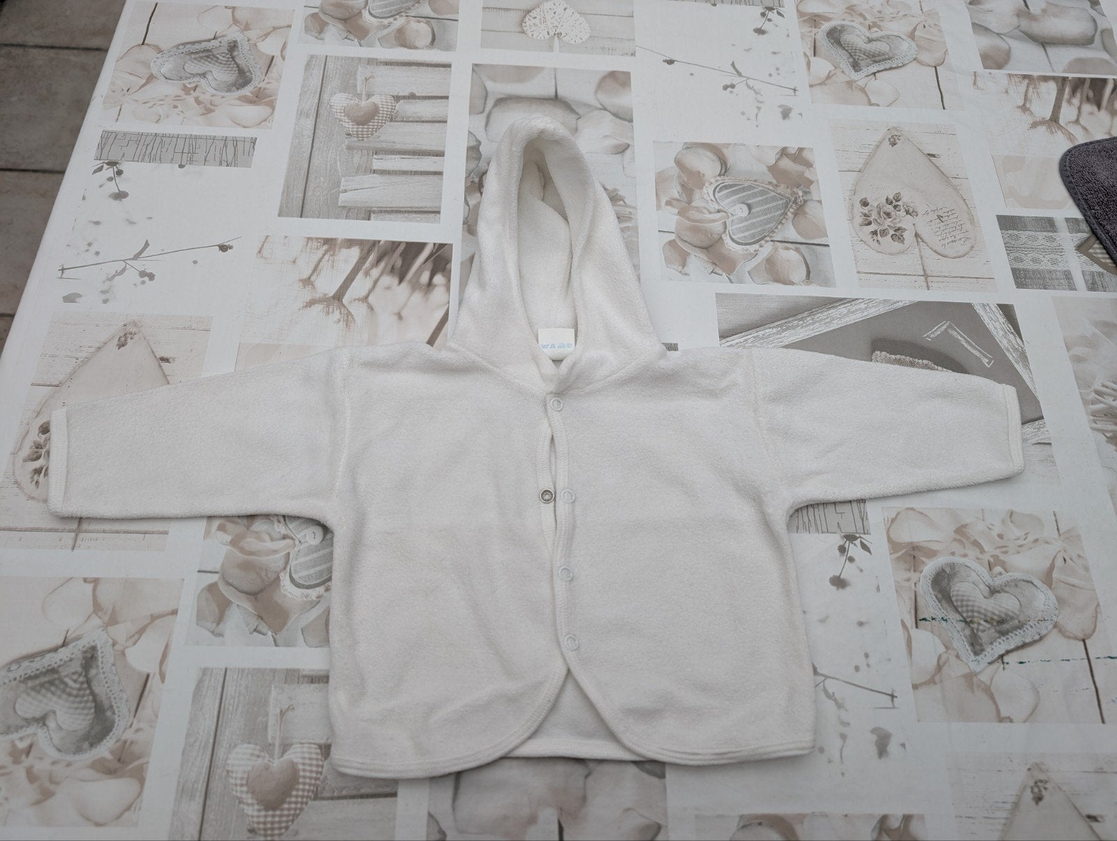 Fluwelen golfje met kapje voor 3/6, Kinderen en Baby's, Babykleding | Maat 62, Ophalen of Verzenden, Zo goed als nieuw, Jongetje of Meisje