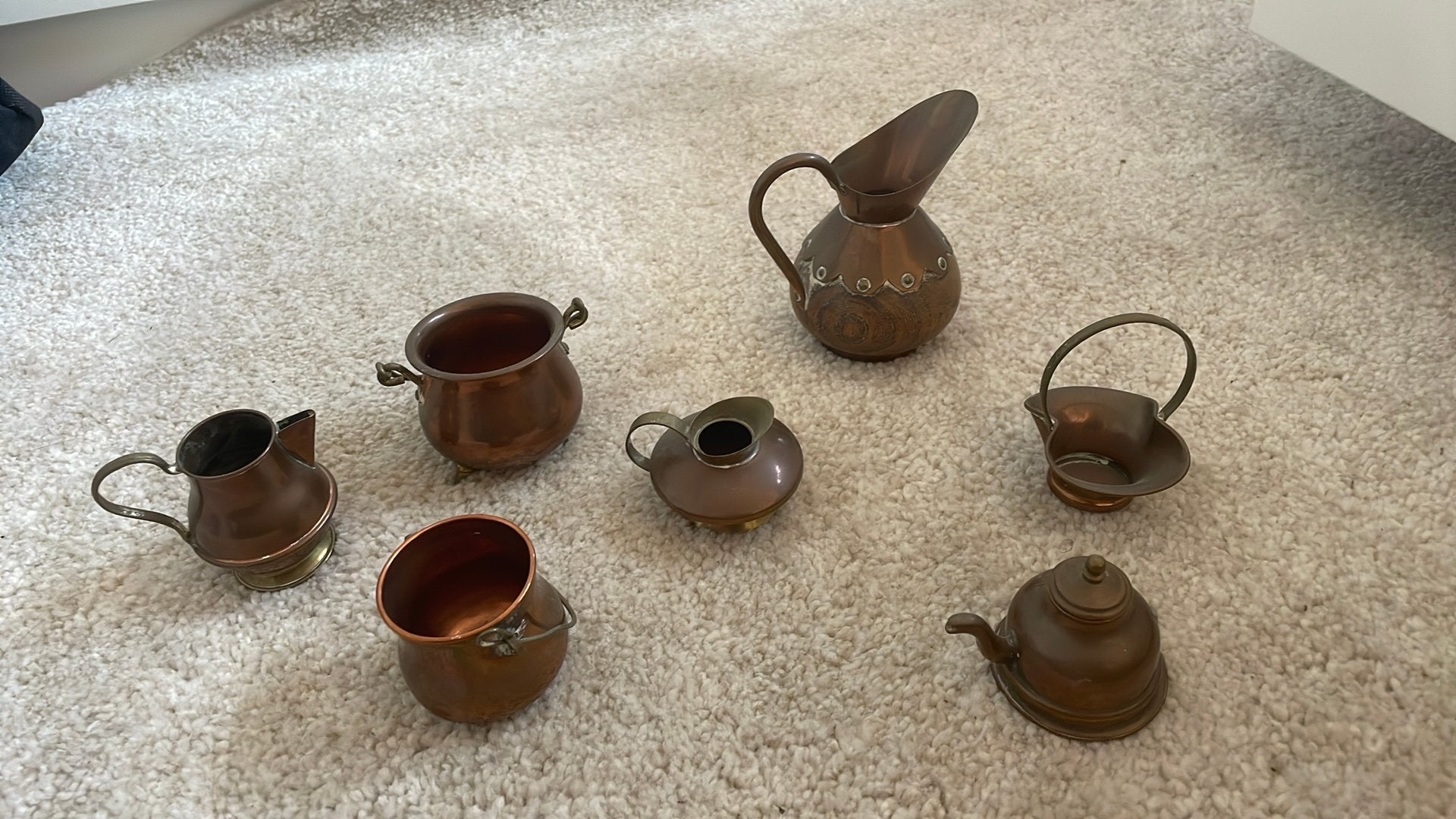 Lot de petits objets en cuivre, Enlèvement, Cuivre