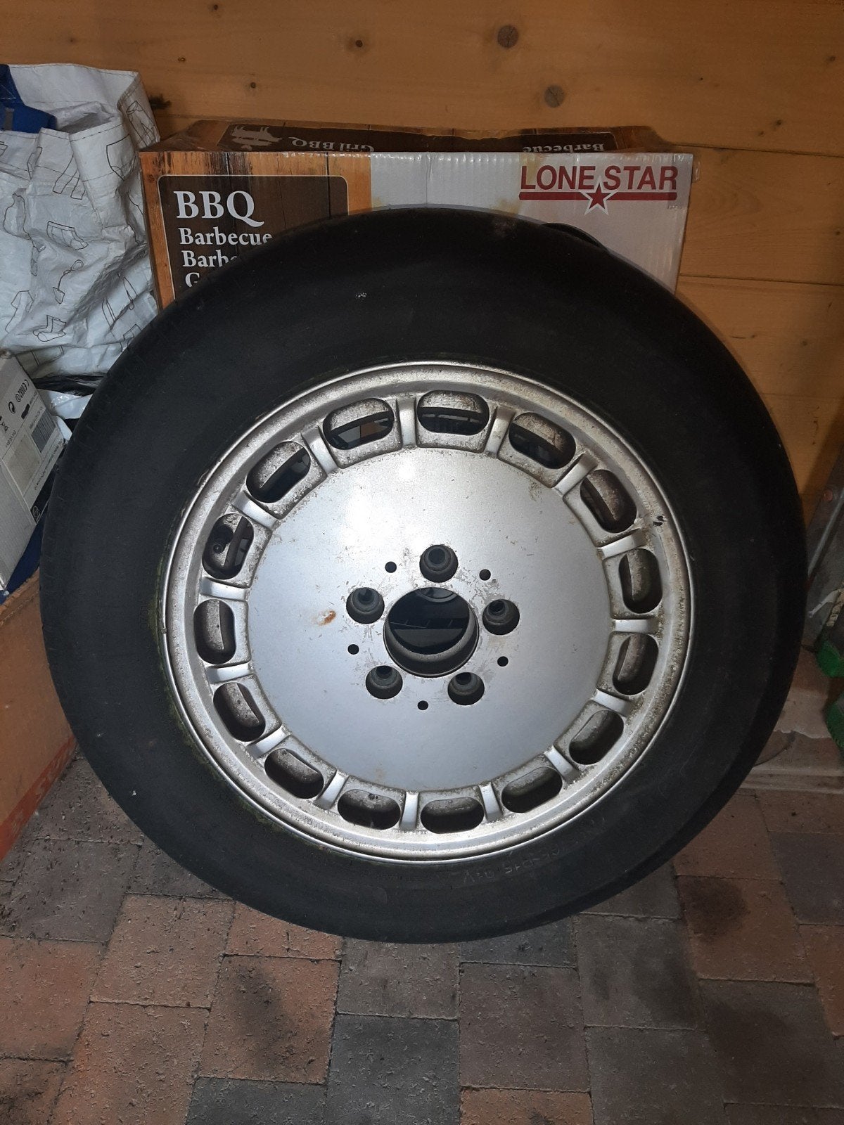 1 Originele Mercedes Aluminium 15 inch velg, Ophalen, Mercedes-Benz