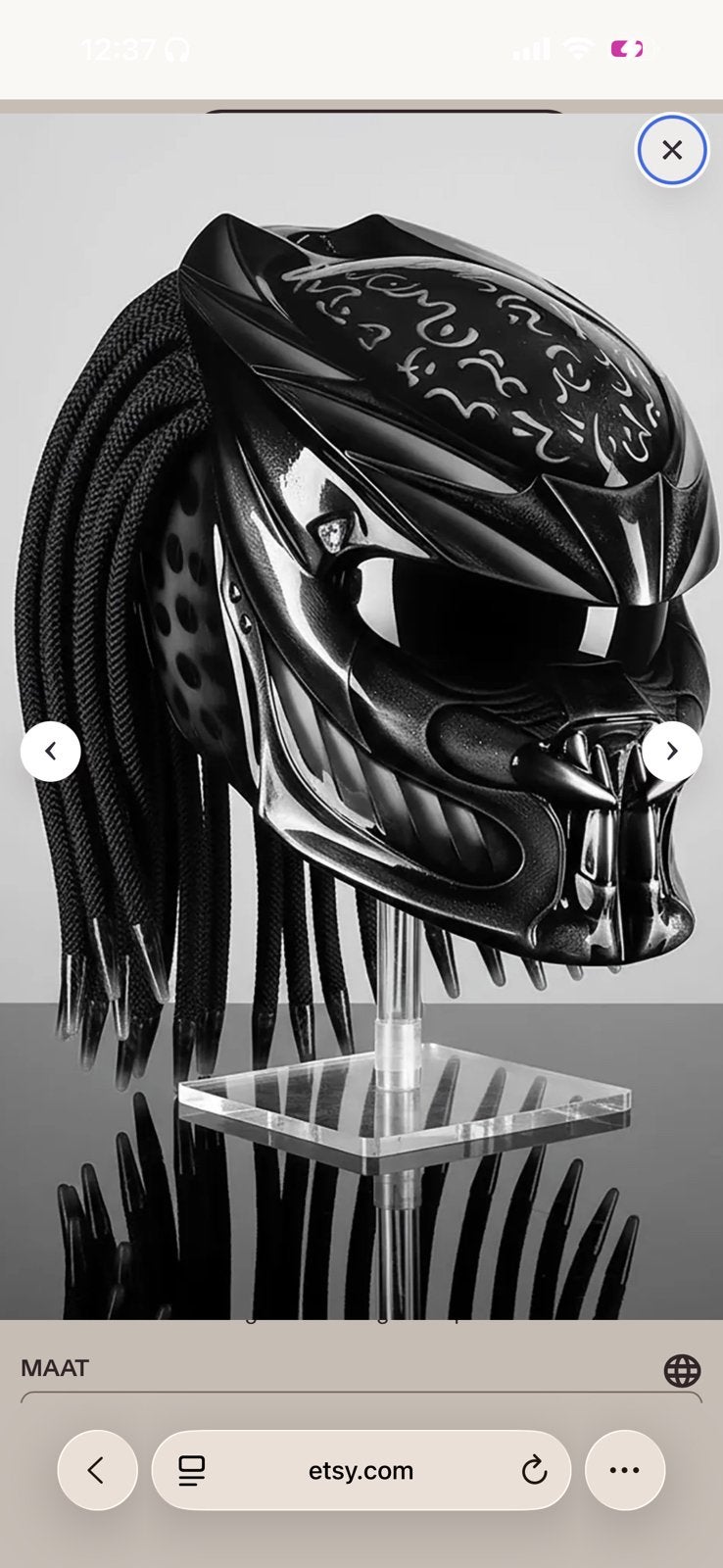 Casque de moto predator