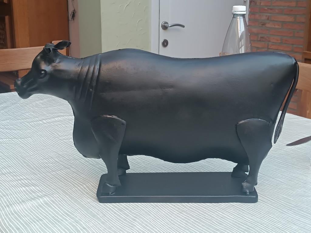 vache en métal noir - décorative, Enlèvement ou Envoi