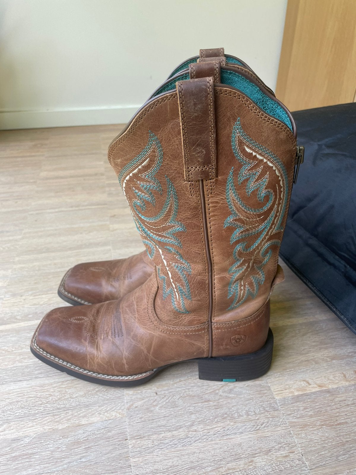 Ariat round up back zip boots maat 39 (western laarzen), Enlèvement ou Envoi, Comme neuf