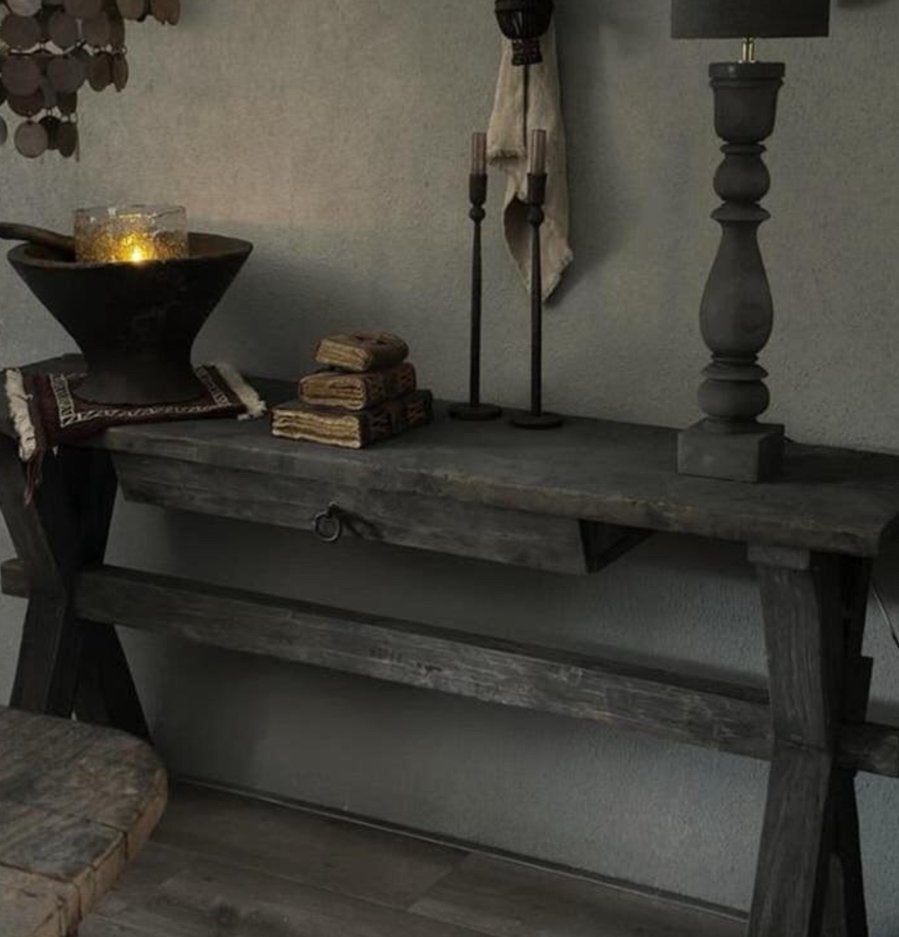 Oud houten sidetable Hoffz   SALE, Enlèvement ou Envoi
