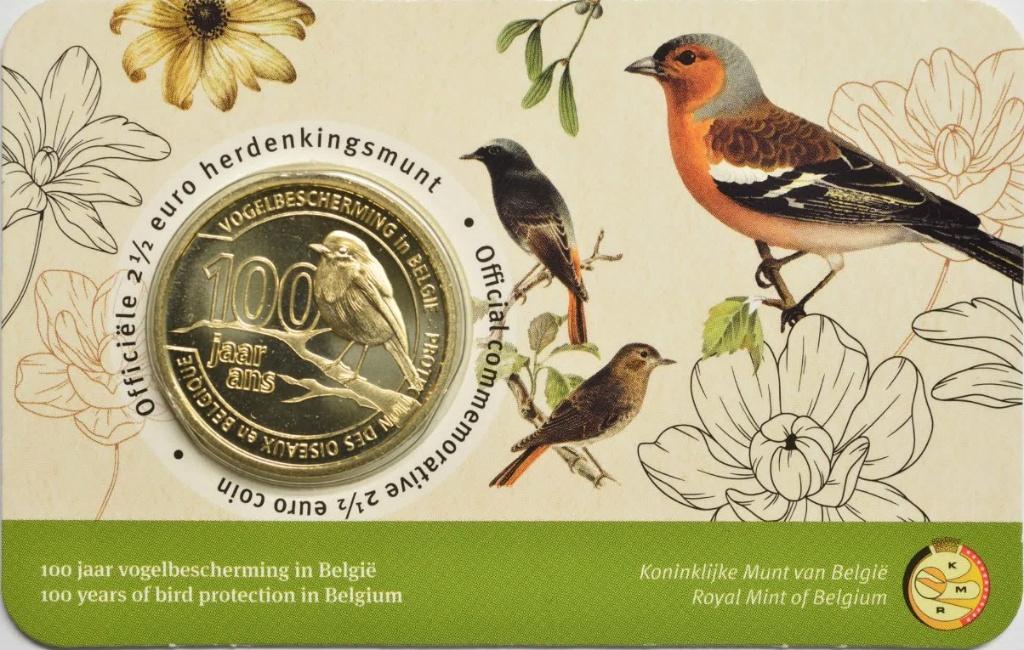 CC 2,5 euro België 2022 Vogelbescherming Vlaams, Ophalen of Verzenden, België, 5 euro
