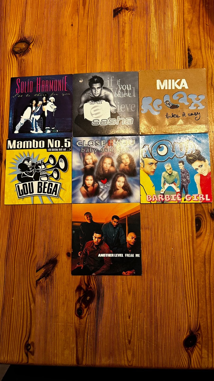 7 CD-singles jaren 90/00 – Aqua, Lou Bega, MIKA e.a., Verzenden, Gebruikt, Pop
