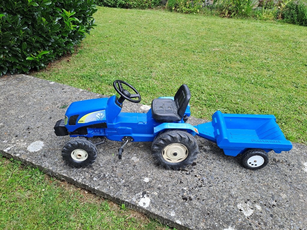 Tracteur à pédales New Holland + remorque, Enlèvement, Utilisé, Véhicule à pédales