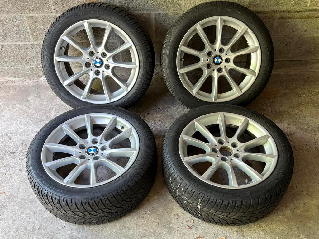4 jantes BMW (18 pouces), pneus d'hiver Winter Sport 3D, Autos : Pièces & Accessoires, Pneus hiver, Enlèvement, Pneu(s), 18 pouces