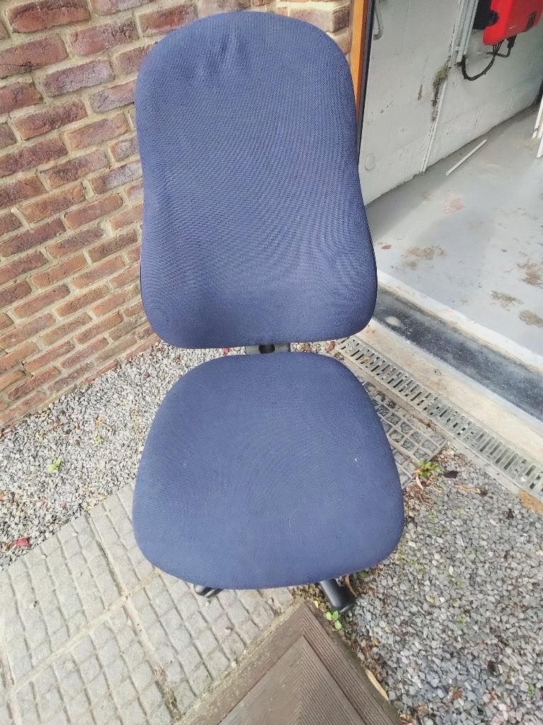 Chaise de bureau - tissu bleu, Enlèvement, Utilisé, Bleu, Chaise de bureau