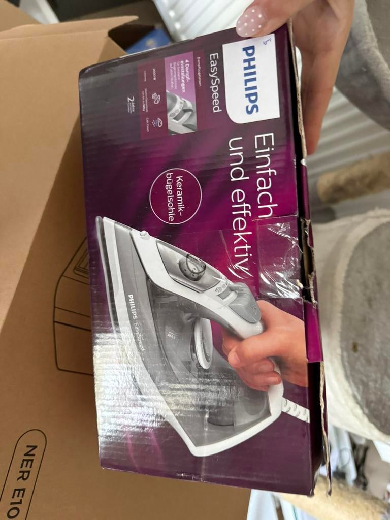Philips EasySpeed stoomstrijkijzer, Elektronische apparatuur, Strijkijzers en Strijkplanken, Ophalen, Zo goed als nieuw