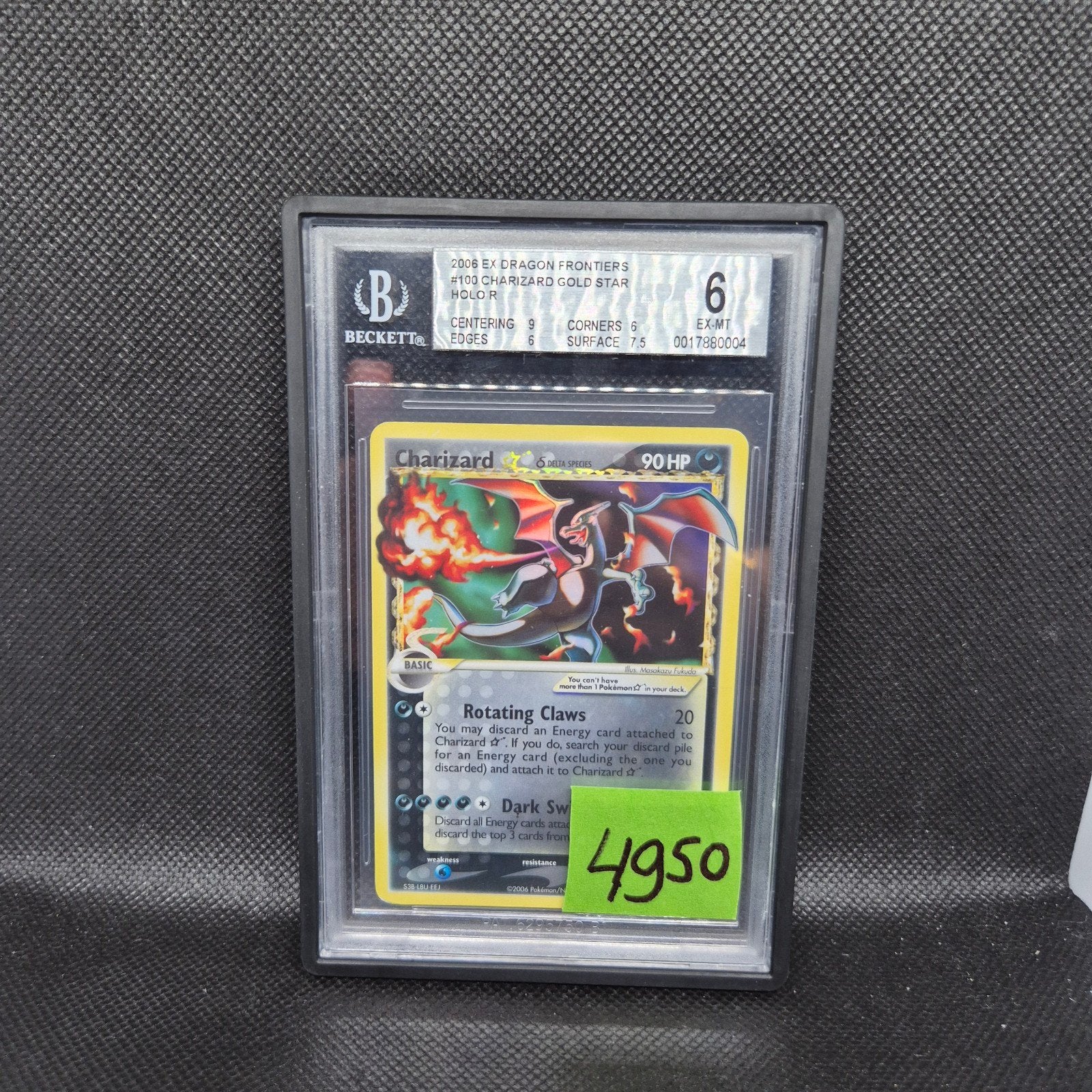 Charizard Gold Star Holo Ex Dragin Frontiers PSA 6, Ophalen of Verzenden