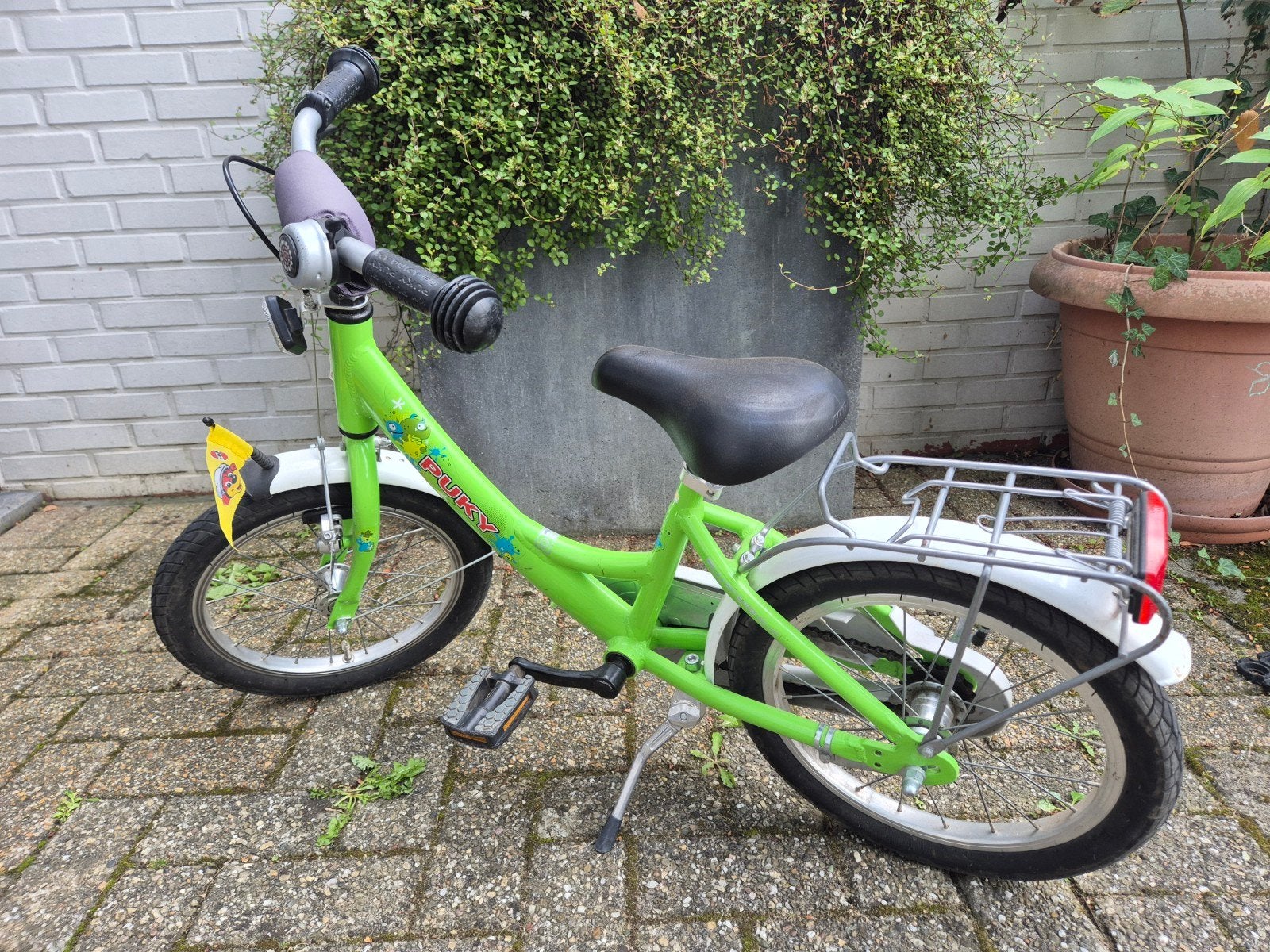 Puky kinderfiets, Ophalen, Terugtraprem, Zijwieltjes, 16 tot 20 inch
