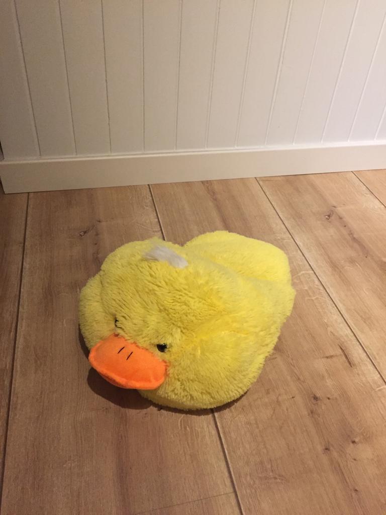 Voetverwarmer reuze pantoffel, Ophalen, Zo goed als nieuw