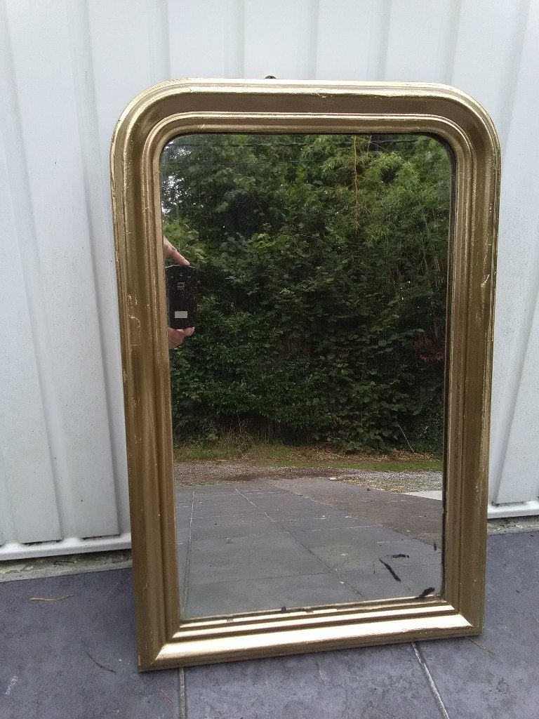 spiegel louis philippe 60cm hoog 19e eeuw, Antiek en Kunst, Ophalen