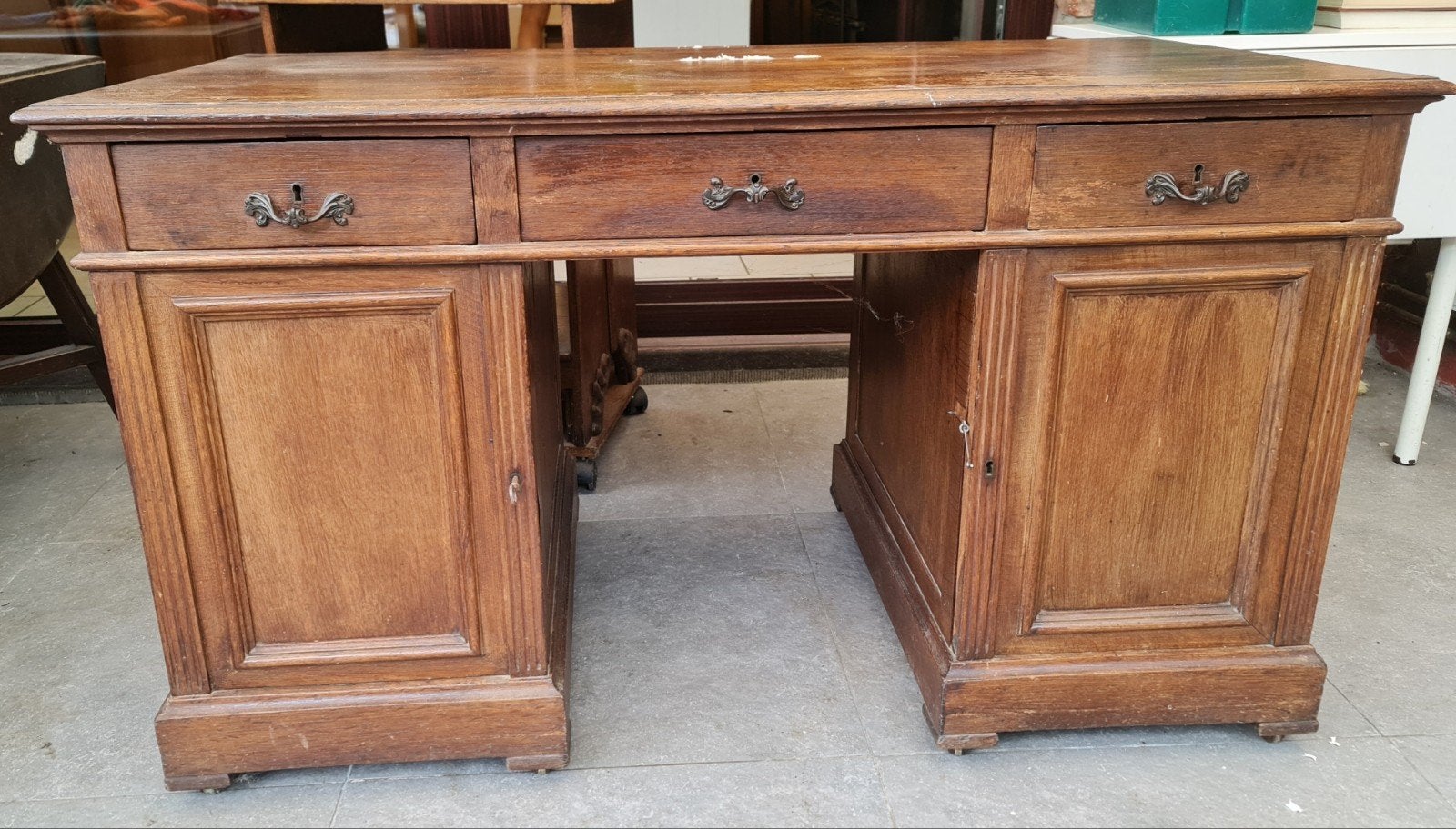 bureau vintage, Maison & Meubles, Vintage, Enlèvement, Utilisé, Bureau-armoire combiné