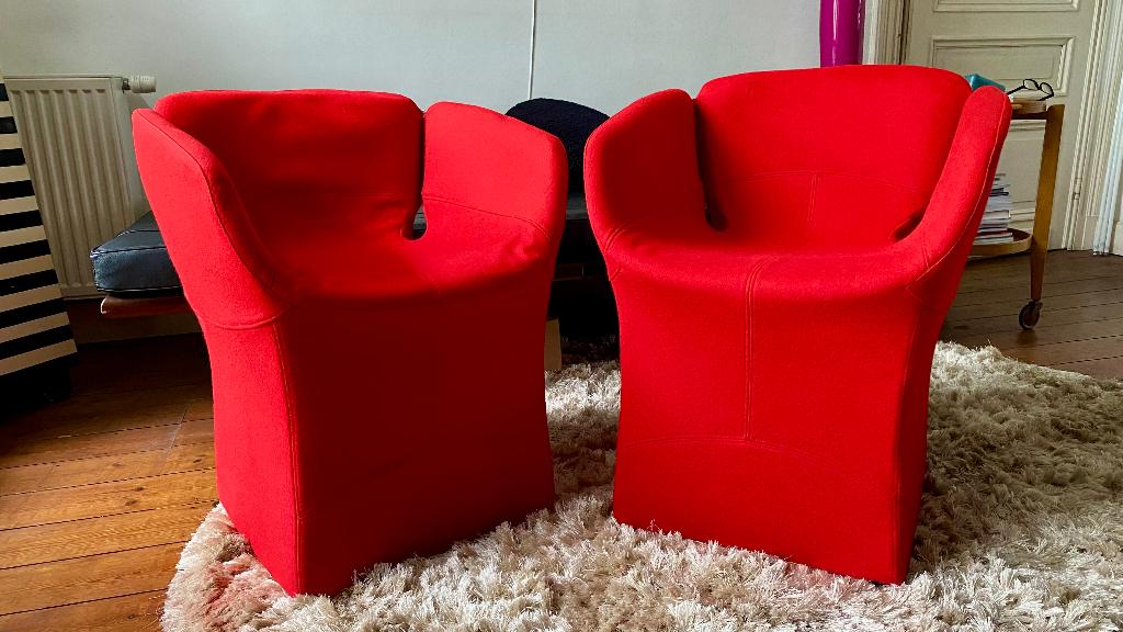 Set van 2 Moroso Bloomy Fauteuils – Patricia Urquiola, Maison & Meubles, Fauteuils, Enlèvement, Utilisé, Tissus