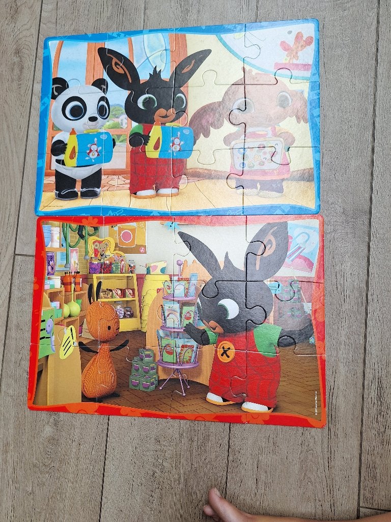 Puzzels Bing Maxi Puzzel 2x12 stukjes, Enlèvement, 10 à 50 pièces, Utilisé, 2 à 4 ans