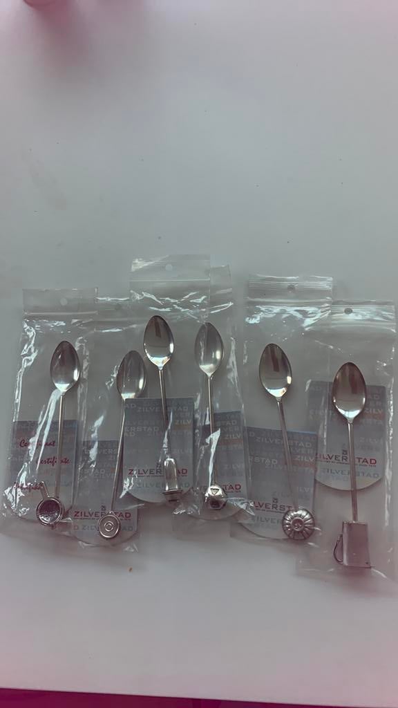 Zilverstad  theelepels 6 stuks, Huis en Inrichting, Ophalen, Nieuw, Zilver, Los bestek