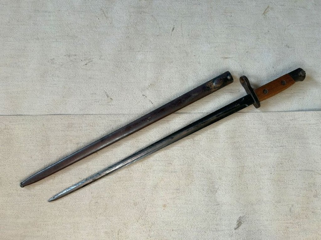 wo2 - Belgische mauser bajonet model 1916/24 (1935), Enlèvement ou Envoi, Armée de terre, Couteau ou Poignard