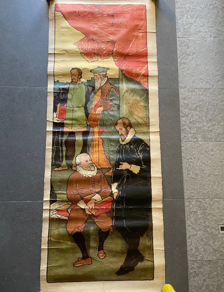 Kunst, Antiek en Kunst, Meerkleurig, Wanddecoratie, Ophalen of Verzenden, 151 cm