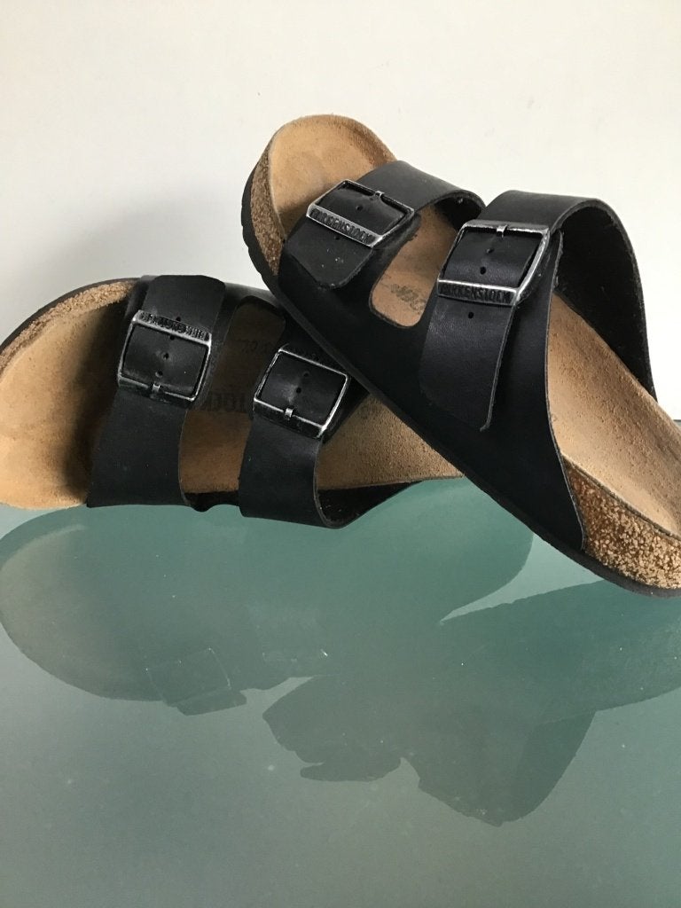 Birkenstock 40 | Arizona zwart | Gratis verzenden, Kleding | Dames, Schoenen, Slippers, Verzenden, Zwart, Zo goed als nieuw