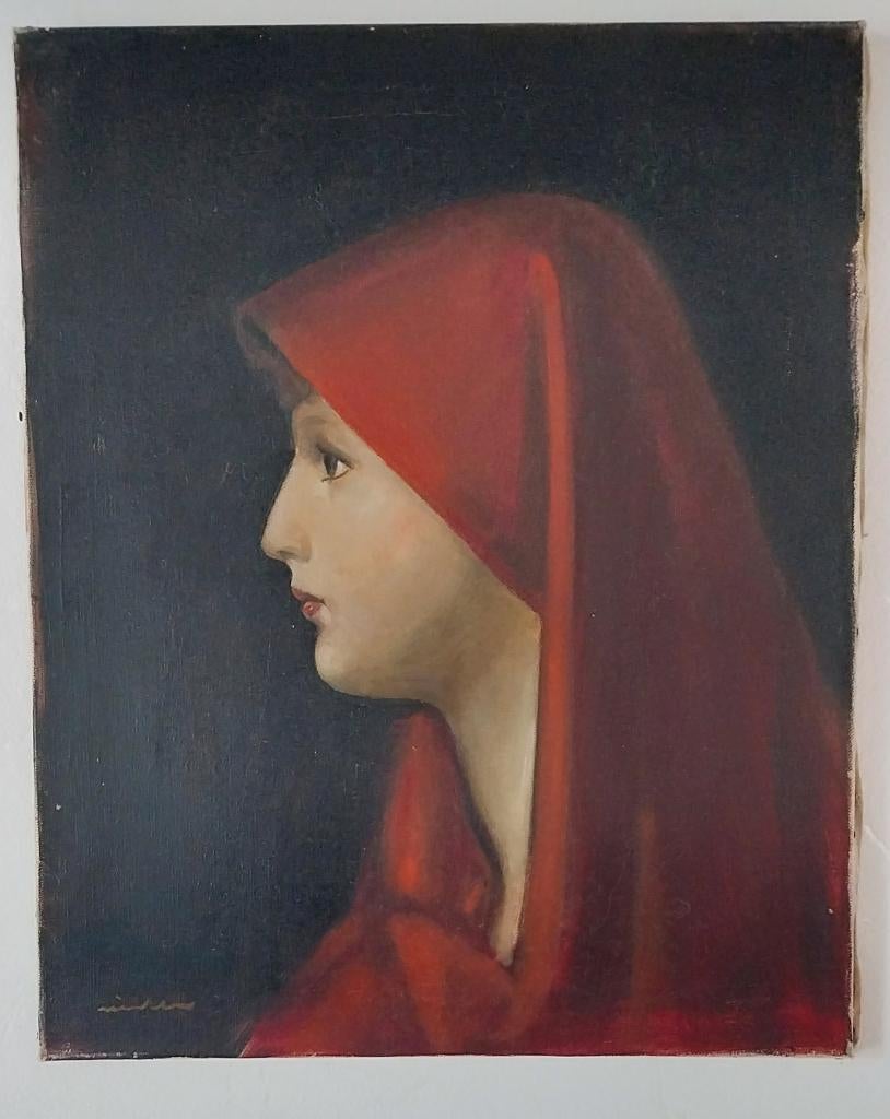 La femme au voile rouge., Enlèvement