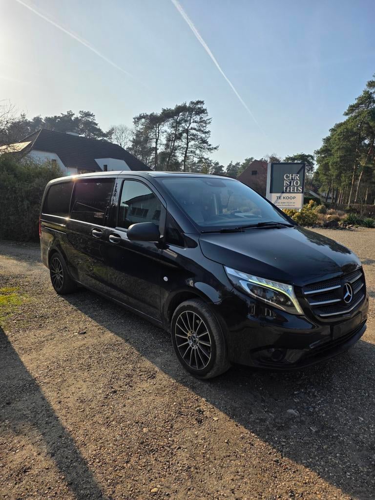 Mercedes vito 116cdi automaat 9zit leder, Auto's, Automaat, Achterwielaandrijving, 4 cilinders, Zwart