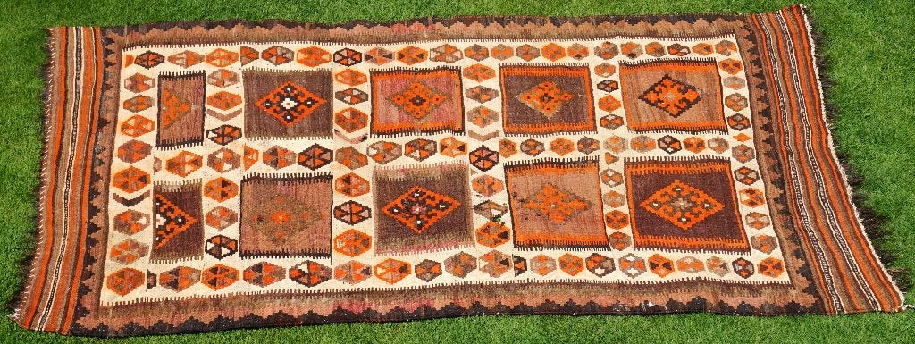Zeldzaam oud groot kelimtapijt uit de jaren 30, Antiek en Kunst, Ophalen of Verzenden