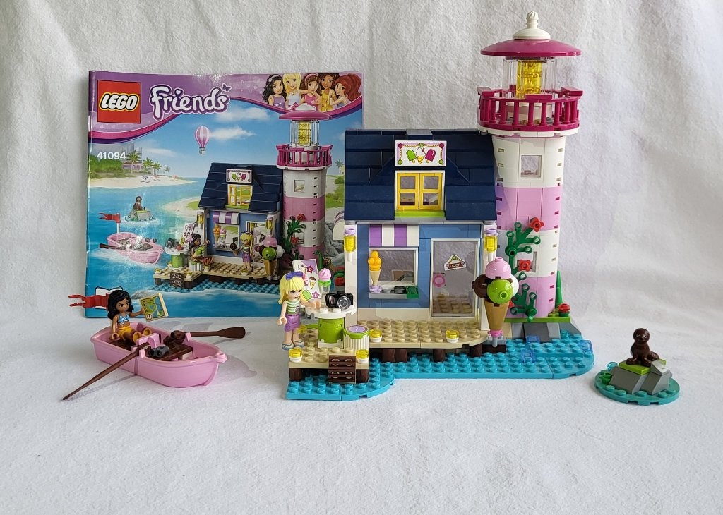Lego friends 41094 Heartlake vuurtoren - volledig met boekje, Enlèvement ou Envoi, Lego, Ensemble complet, Friends