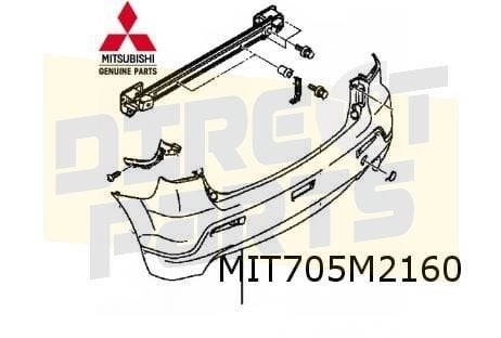 Mitsubishi ASX (-7/12) achterbumper (te spuiten) Origineel!, -, Verzenden, -, Nieuw