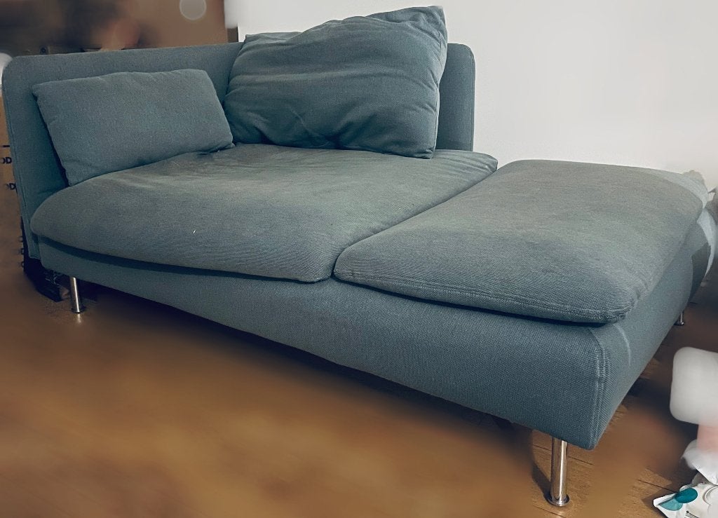 Chaise longue IKEA Söderhamn - bleu sarcelle - 151 x 93 cm, Maison & Meubles, Canapés | Salons, Enlèvement