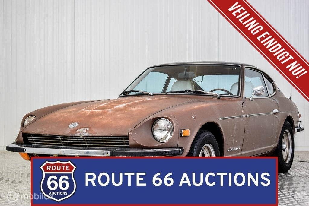 Datsun 240Z | 1973 | Route 66 Auctions, Overige merken, Zwart, Bedrijf, Handgeschakeld