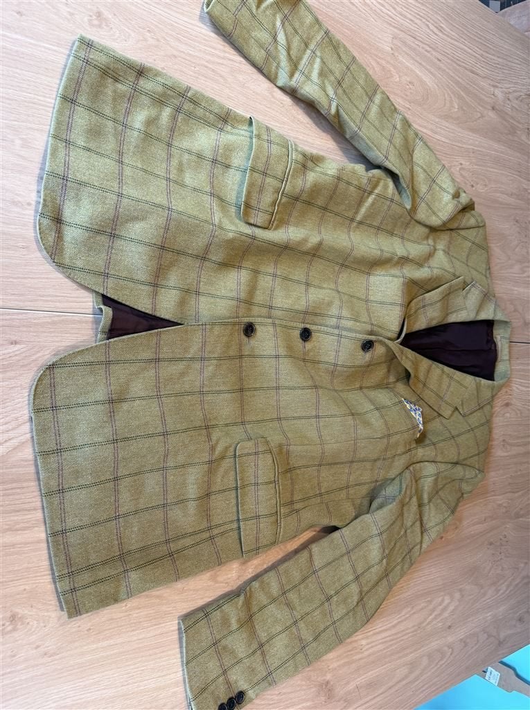 Gieves & Hawkes Tweed Jachtjas Ruitmotief - Maat 46R, Kleding | Heren, Jassen | Winter, Ophalen of Verzenden, Zo goed als nieuw