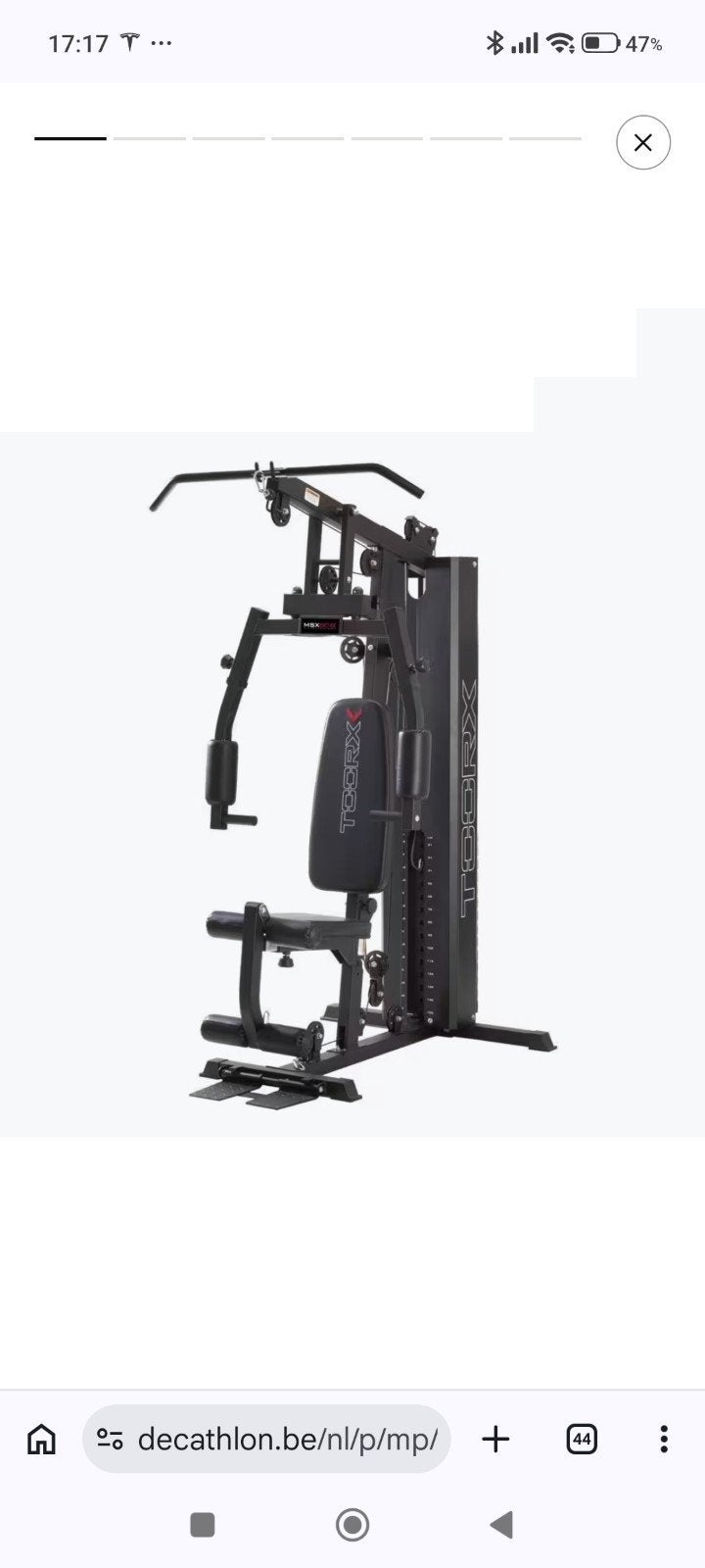 Toorx MSX-60. Salle de sport compacte, Neuf, Bras