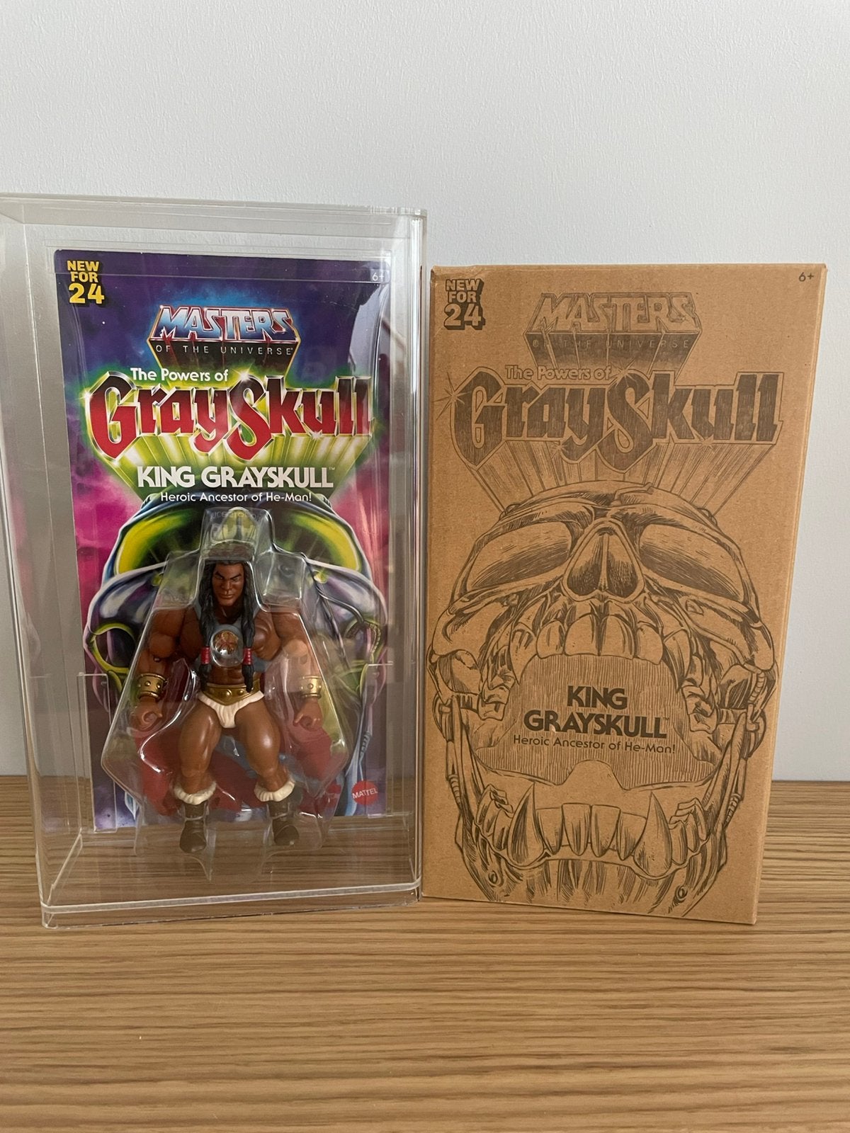 Masters of the Universe Origins King Grayskull in Acryl Case, Kinderen en Baby's, Ophalen of Verzenden, Nieuw