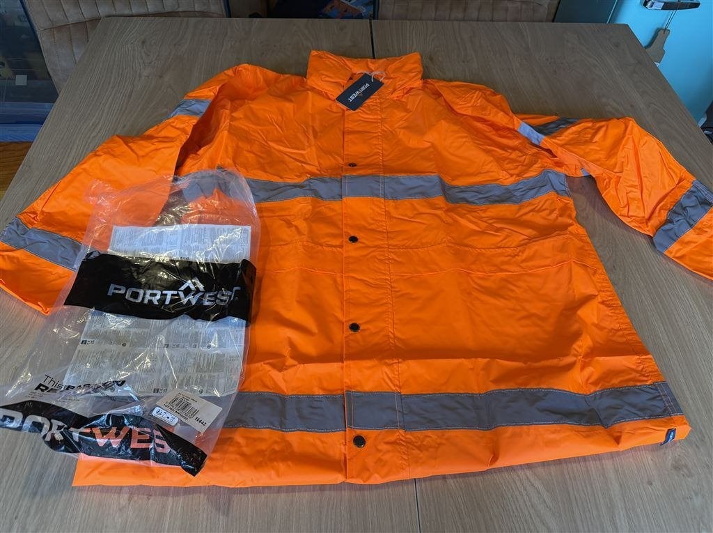 Portwest Oranje Fluor Veiligheidsjas - Maat XXXL, Kleding | Heren, Jassen | Winter, Ophalen of Verzenden, Zo goed als nieuw, Oranje