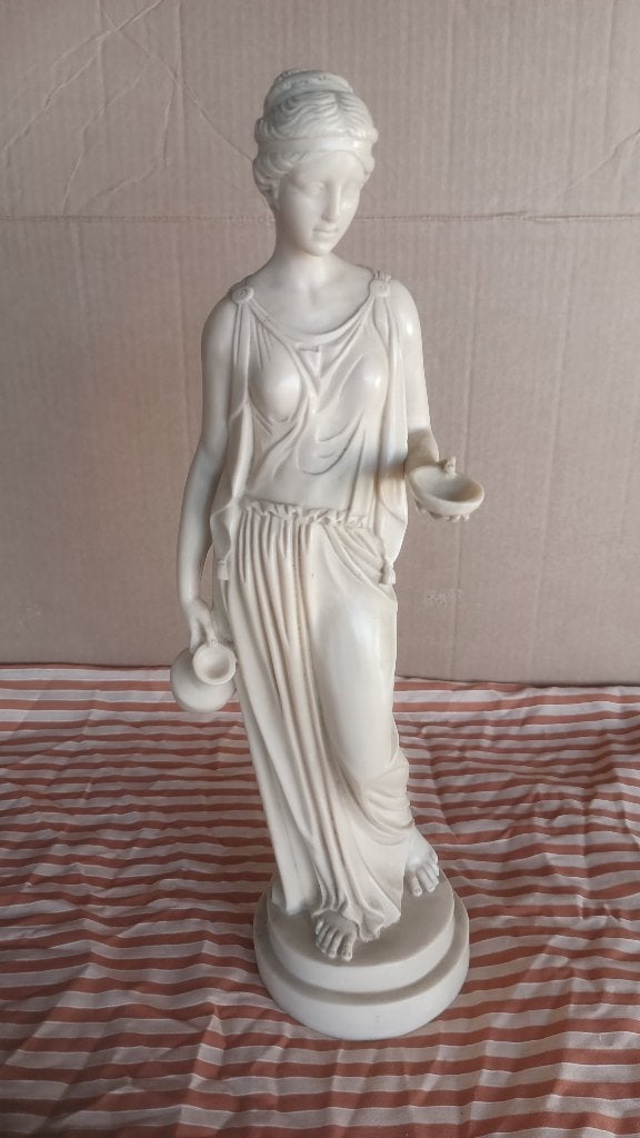 Prachtig klassiek beeld 'Hebe' - A. Santini, Statue, Enlèvement ou Envoi, Composites, Femme