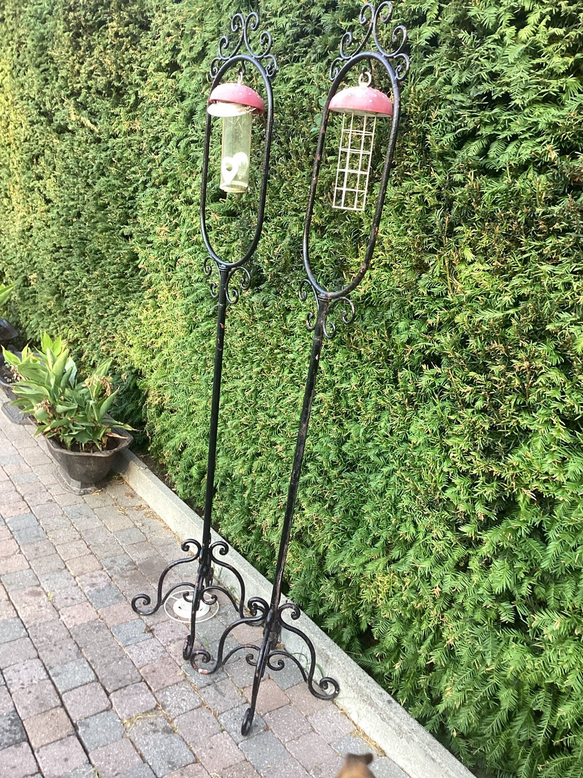 Smeedijzeren staanders, Tuin en Terras, Tuinstekers, Ophalen, Gebruikt