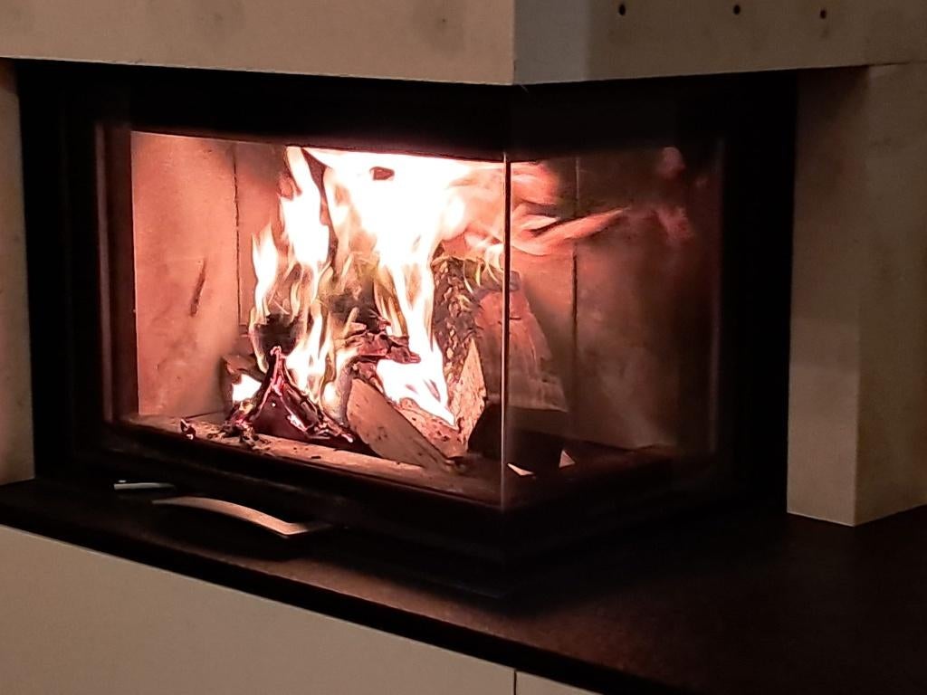 Poêle à bois Austroflamm 63x40x42S 2.0R, 8 kW, Enlèvement, Bois, Encastré, Poêle à bois
