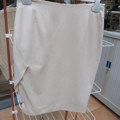 Rok beige wol Brunello Cucinelli mt 42 (it 46), Brunello Cucinelli, Beige, Maat 42/44 (L), Nieuw