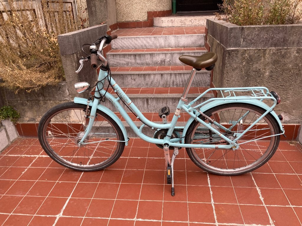fiets, meisjesfiets, Fietsen en Brommers, Ophalen, Escelsior Vintage, Velgrem, Handrem