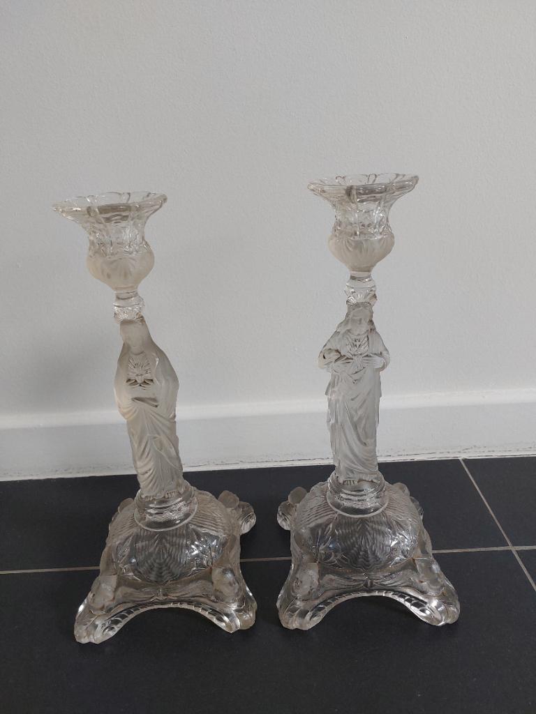 2 heiligen kandelaars, Antiek en Kunst, Ophalen