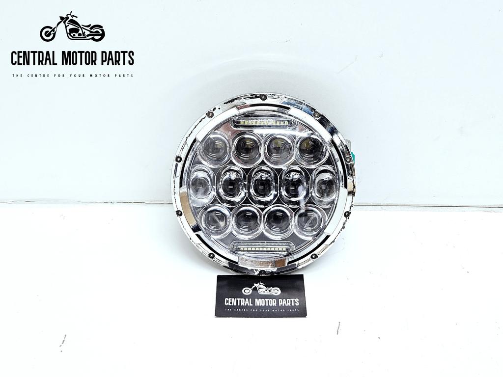Chromen 7 inch LED Koplamp met E-Keur, Motoren, Onderdelen | Harley-Davidson, Gebruikt, Ophalen of Verzenden