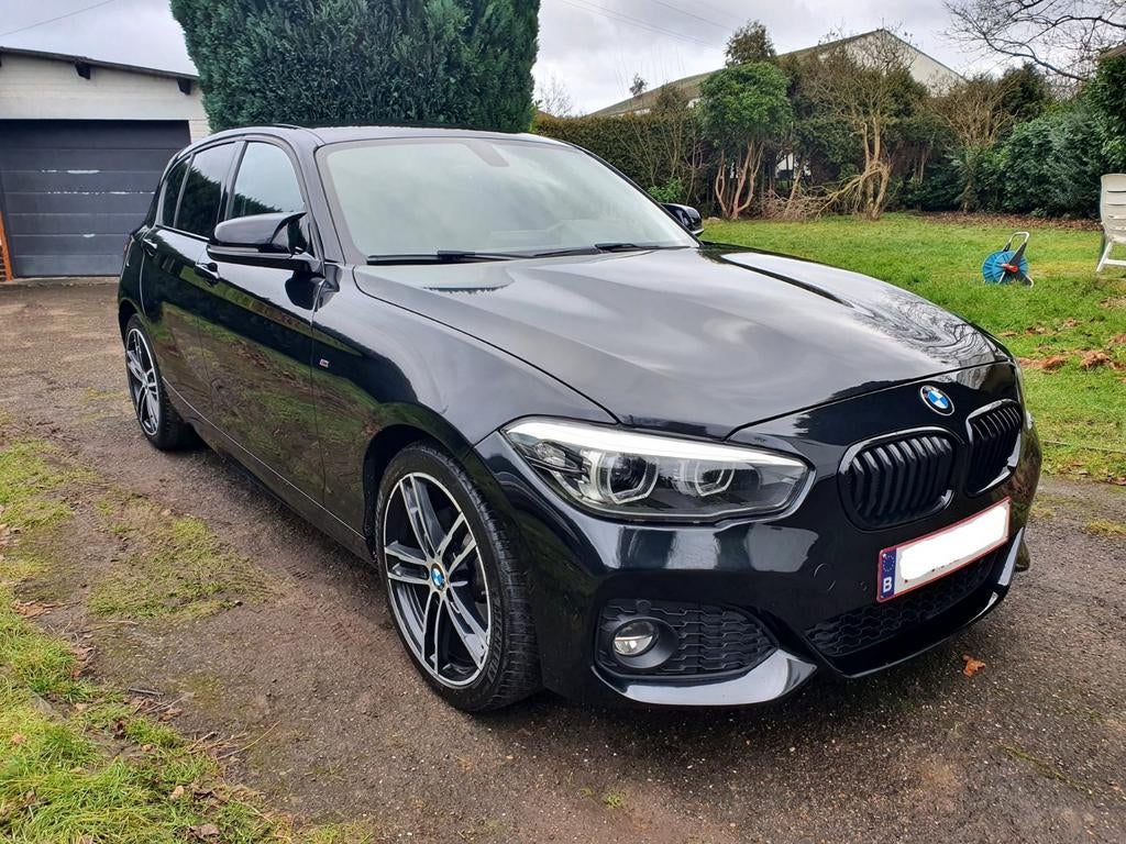 BMW 116d M pakket jaar 2018, Euro 6, Auto's, Bluetooth, 1 Reeks, Alcantara, Zwart