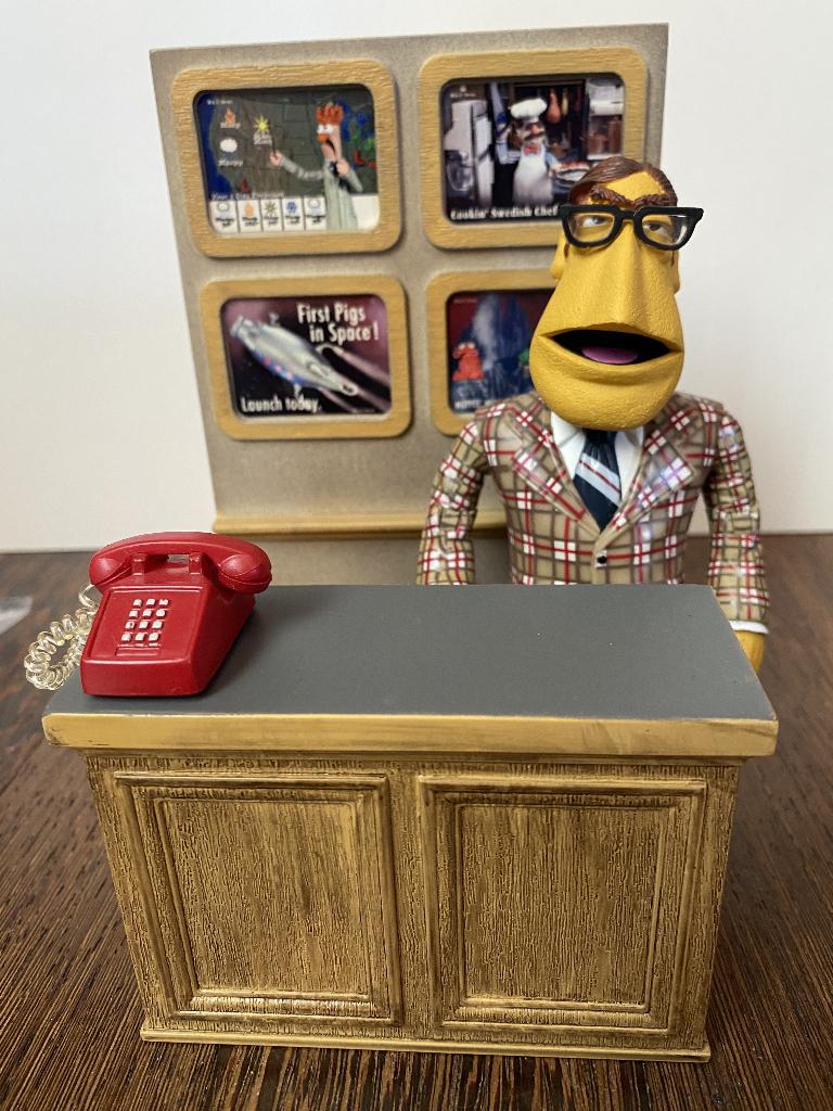 The Muppet Show Newsman Palisades actiefiguur, Ophalen of Verzenden, Gebruikt